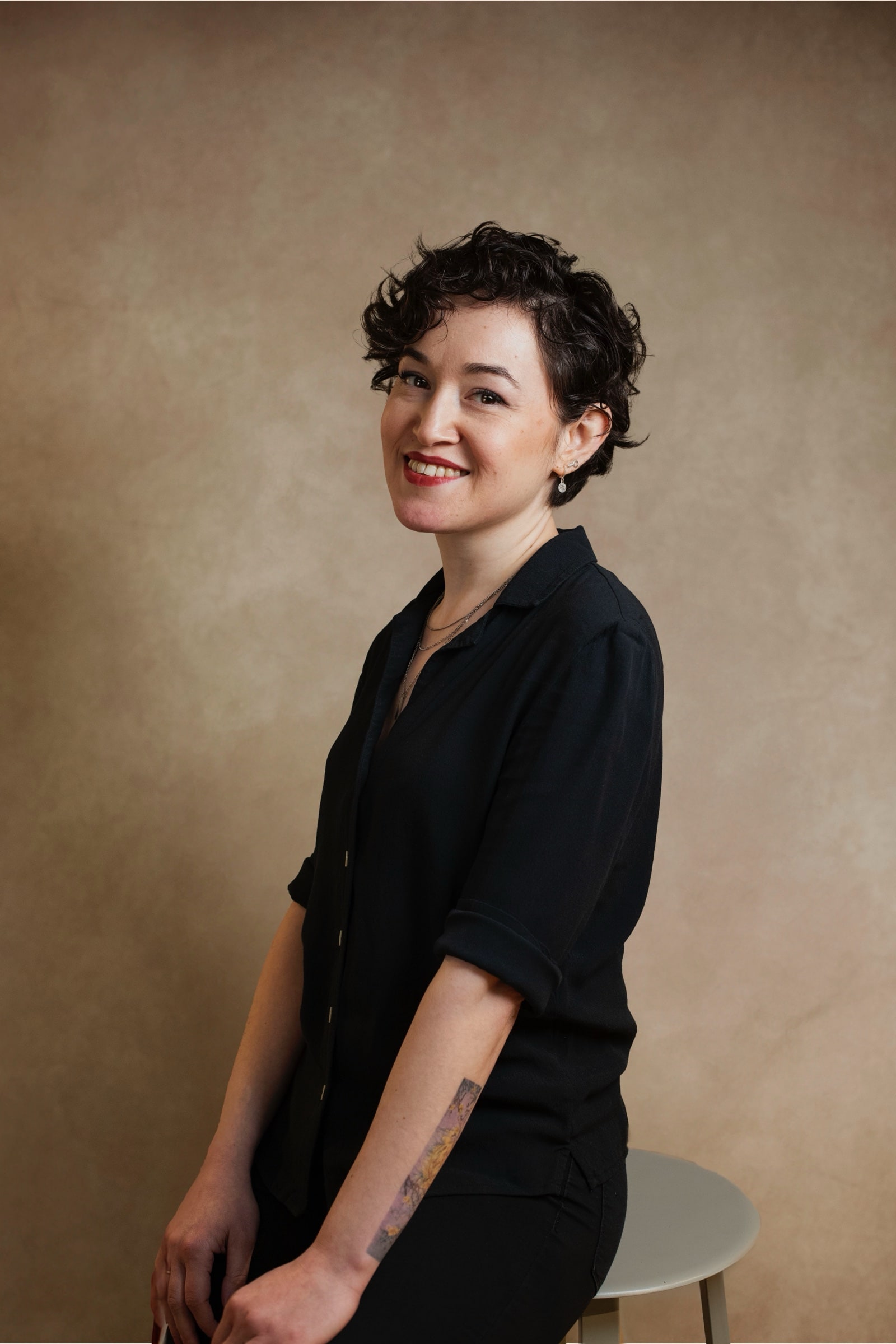 Portrait of tattoo artist Emy